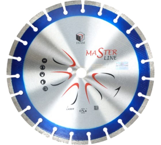 Изображение товара Круг алмазный сегментный 1A1RSS Master Line (125х22.2 мм) по железобетону Diam 000499