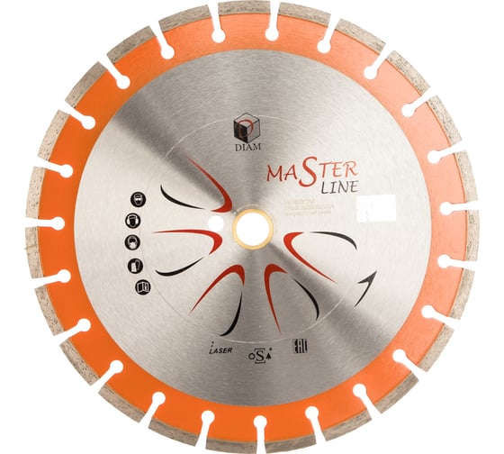 Изображение товара Круг алмазный сегментный 1A1RSS Универсал Master Line (350х32/25.4 мм) DIAM 000495