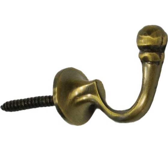 Изображение товара Крючок Левша коллекция L.Baskerville 35 мм, LB-141 ввертн., старая бронза У2-6149.СБ