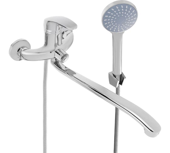 Изображение товара Смеситель для ванны с душем СоюзКран плоский излив 35см, кер. картридж 40мм SK08-I106 566-392