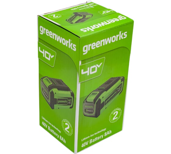 Изображение товара Аккумулятор 40V, 8 А*ч GreenWorks 2951607