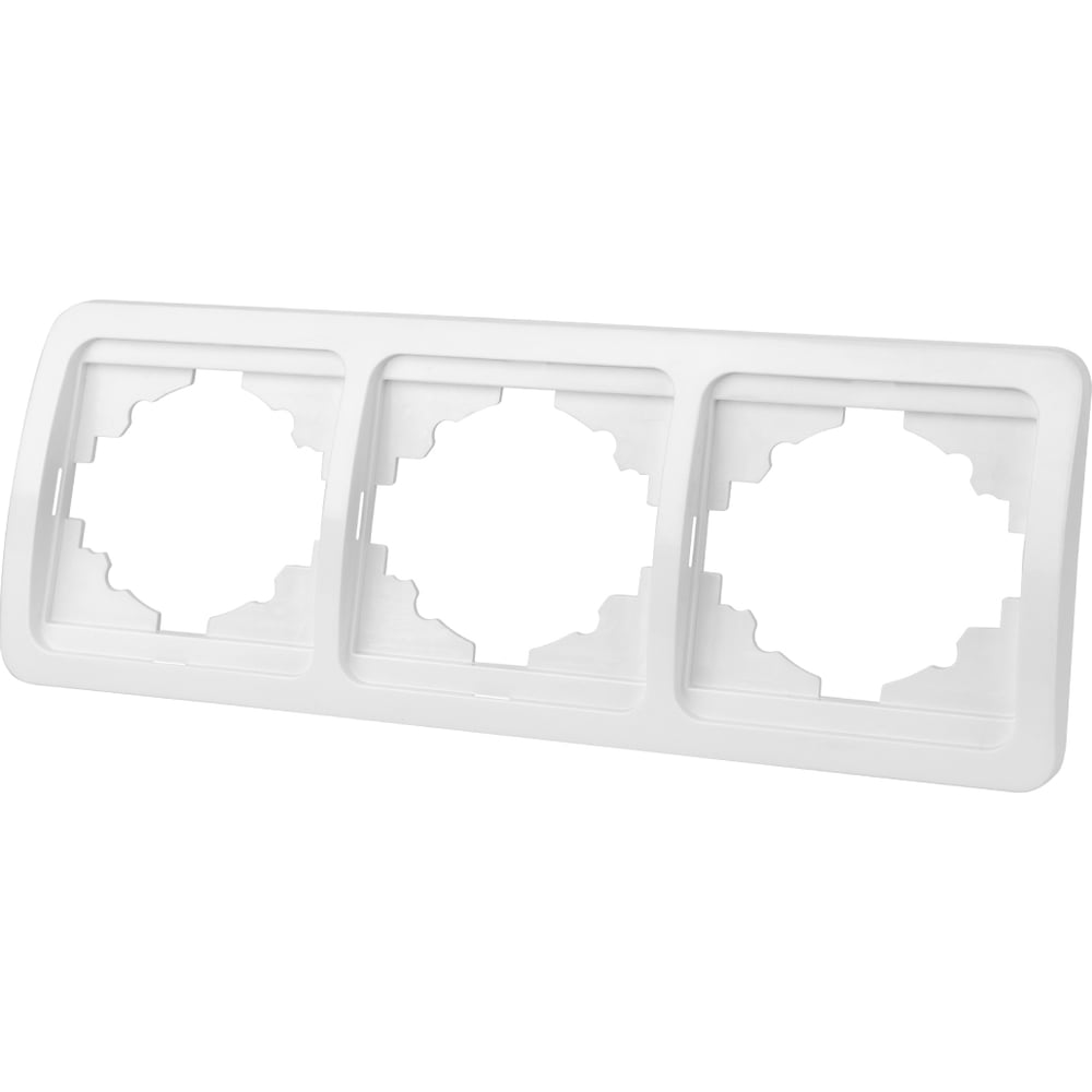 Изображение товара Тройная горизонтальная белая рамка TDM ELECTRIC Валдай SQ1804-0019