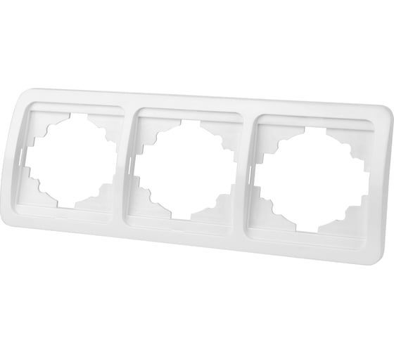 Изображение товара Тройная горизонтальная белая рамка TDM ELECTRIC Валдай SQ1804-0019