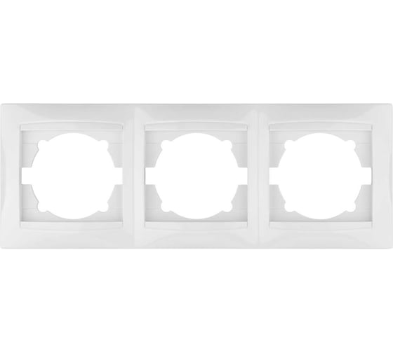 Изображение товара Трехпостовая горизонтальная белая рамка TDM ELECTRIC Лама SQ1815-0031