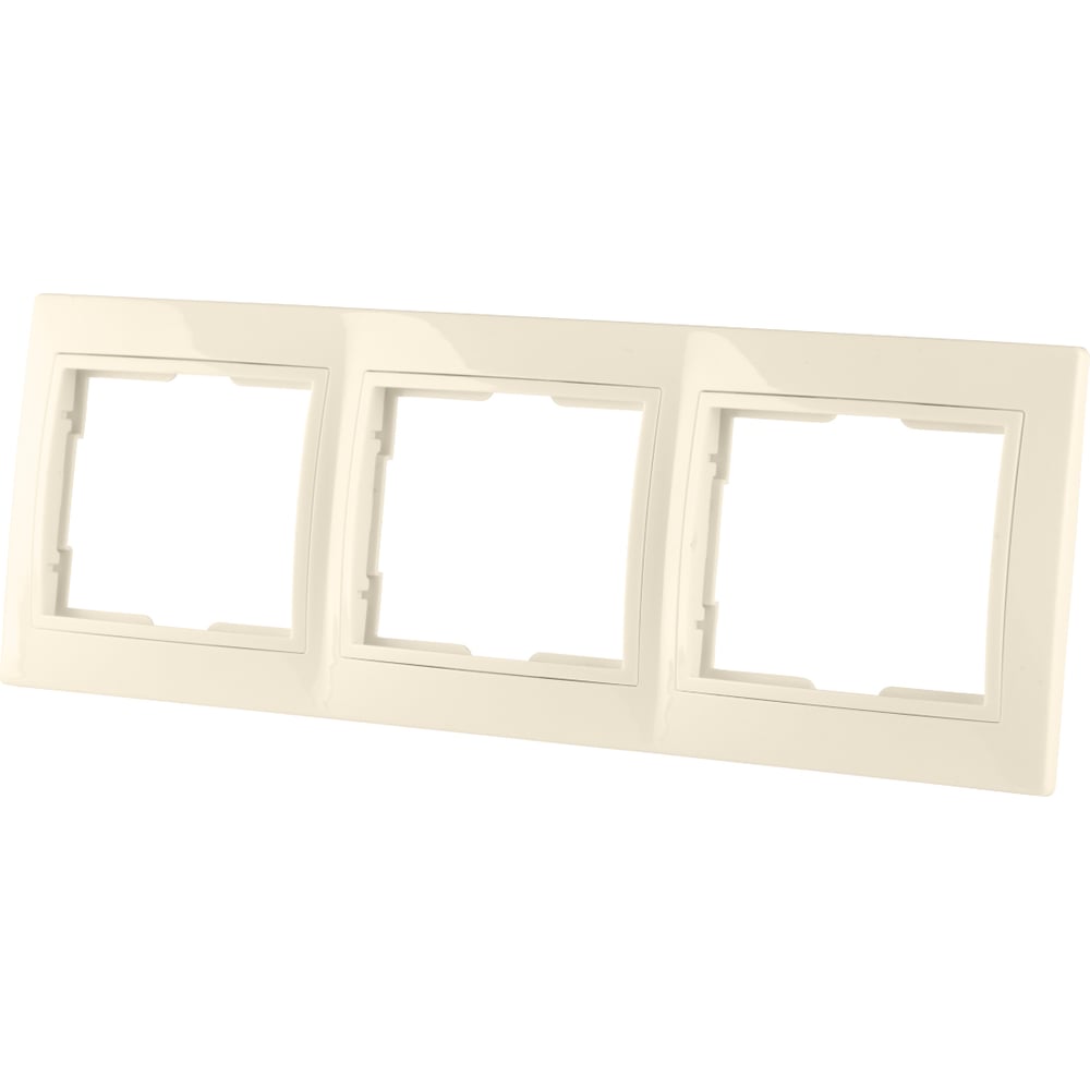 Изображение товара Трехпостовая вертикальная рамка слоновая кость TDM ELECTRIC Таймыр SQ1814-0128