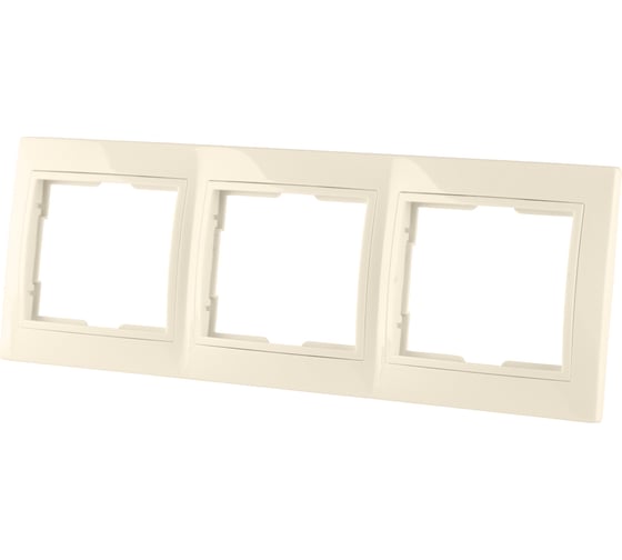 Изображение товара Трехпостовая вертикальная рамка, слоновая кость TDM ELECTRIC Таймыр SQ1814-0128