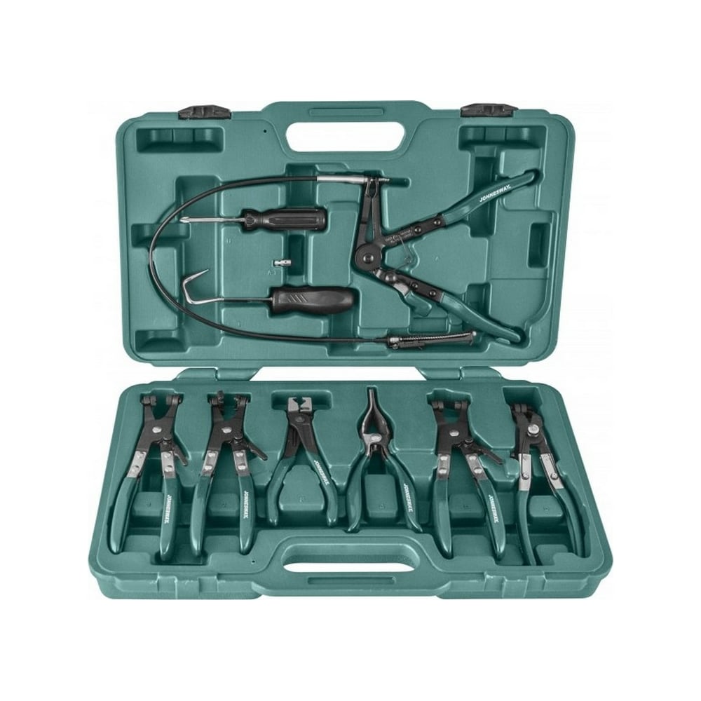 Изображение товара Набор щипцов для демонтажа пружинных хомутов Jonnesway AR060024A профессиональный инструмент