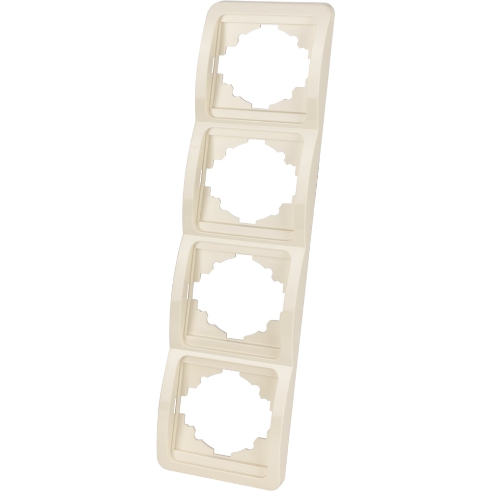 Изображение товара Вертикальная рамка серия Валдай слоновая кость 4 поста TDM ELECTRIC SQ1804-0122