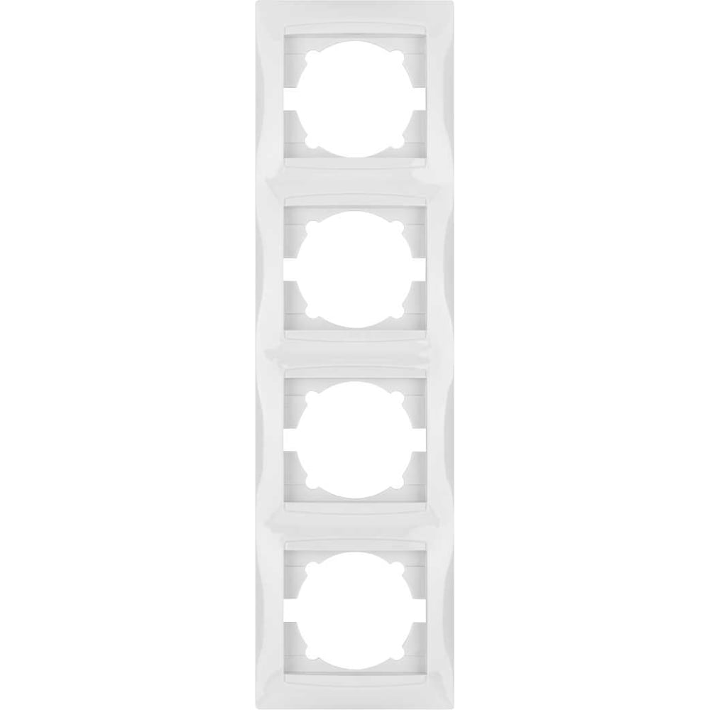 Изображение товара Четырехпостовая белая рамка TDM ELECTRIC Лама SQ1815-0035 для кабельных систем