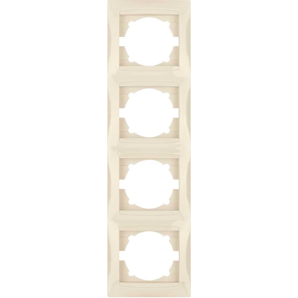 Изображение товара Четырехпостовая вертикальная кабельная рамка TDM ELECTRIC Лама SQ1815-0135 слоновая кость