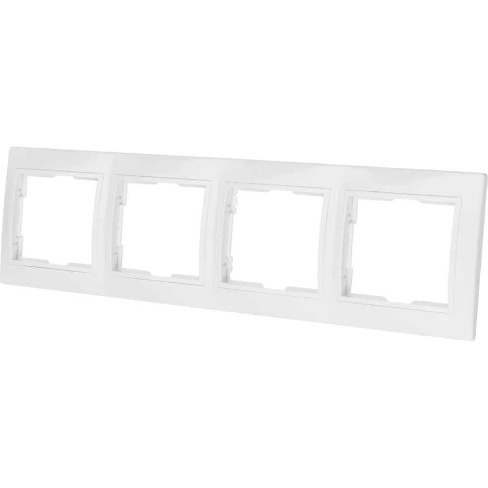 Изображение товара Четырехпостовая горизонтальная белая рамка TDM ELECTRIC Таймыр SQ1814-0030