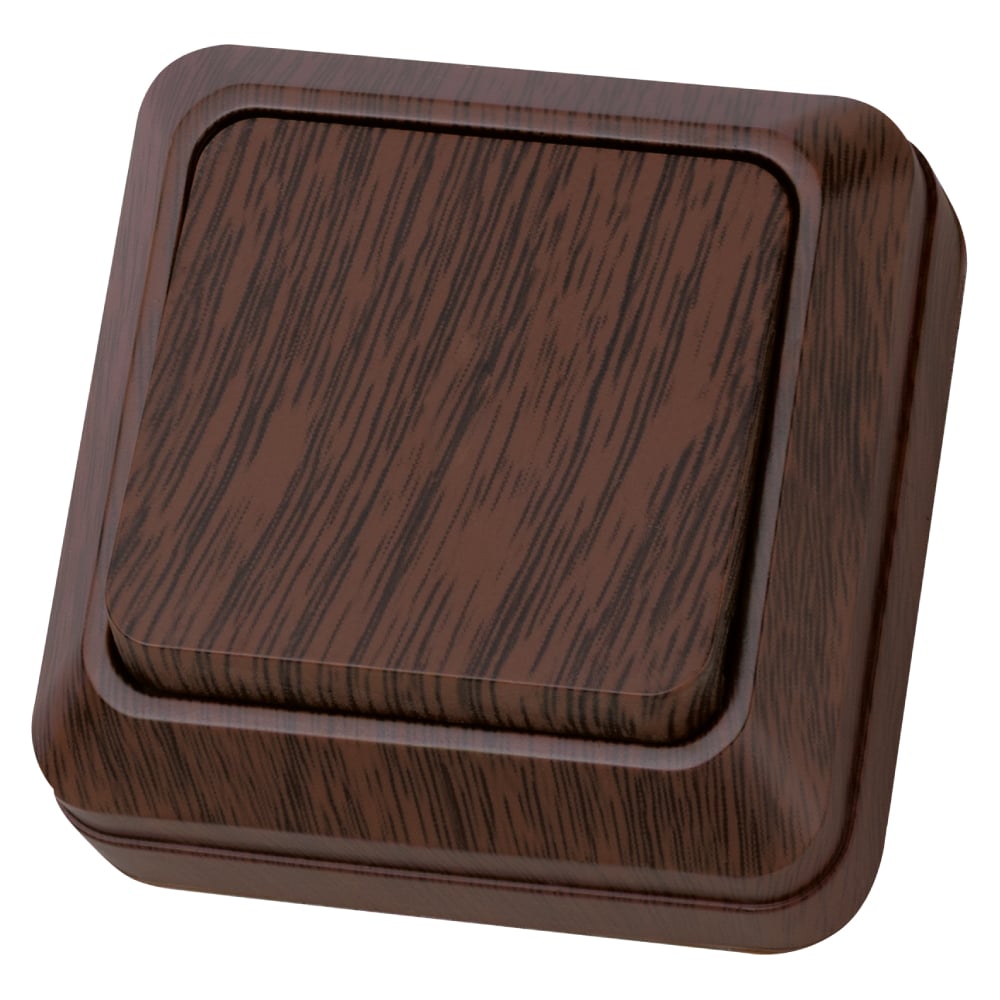 Изображение товара Одноклавишный выключатель открытой установки TDM ELECTRIC SQ1801-0027 коричневый