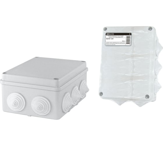 Изображение товара Коробка распределительная TDM ELECTRIC 150х110х70мм, крышка, IP44, 10 гермовводов SQ1401-1241