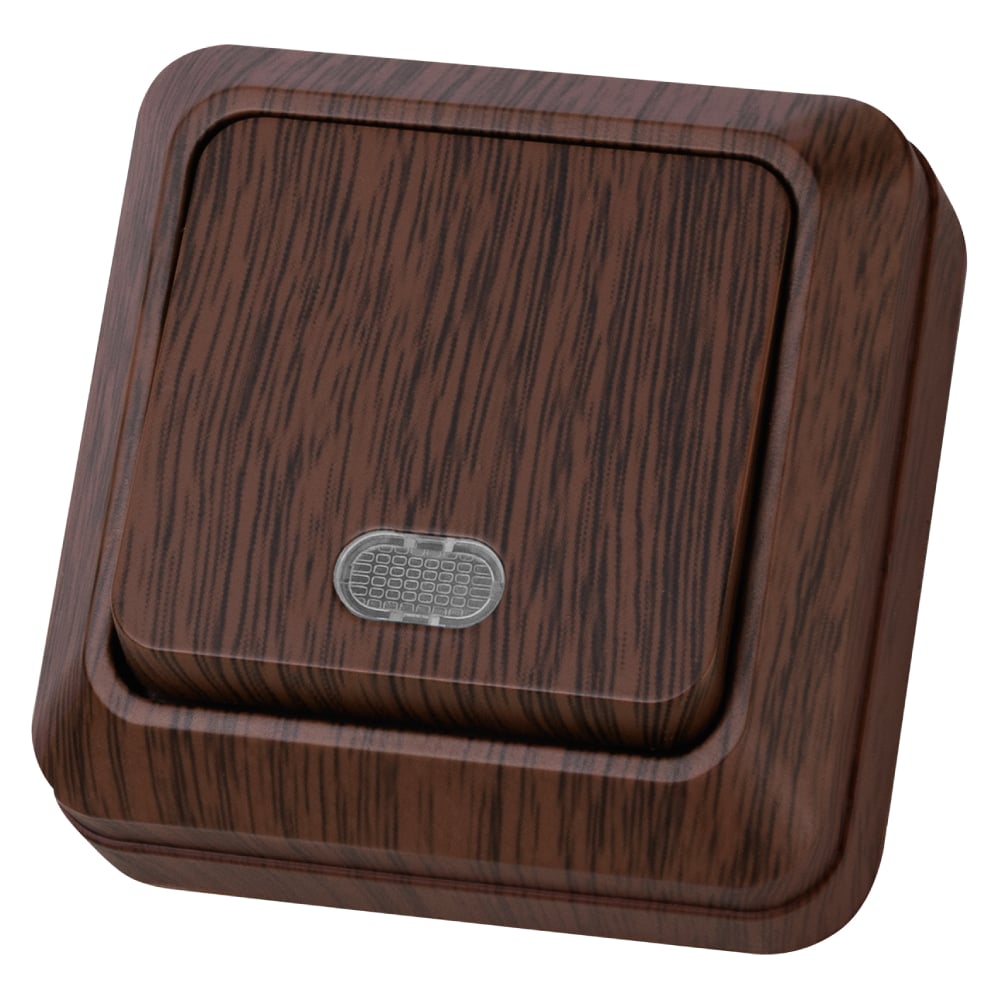 Изображение товара Одноклавишный выключатель TDM ELECTRIC с подсветкой серия Ладога SQ1801-0031