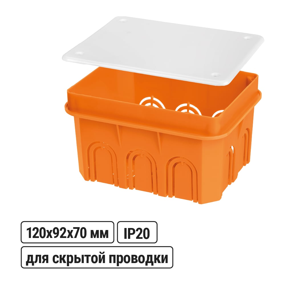 Изображение товара Коробка распределительная TDM ELECTRIC 120х92х70мм IP20 SQ1402-1009