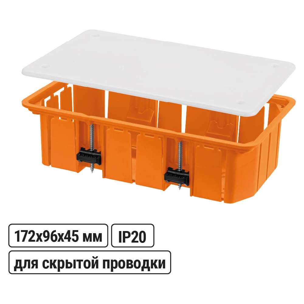 Изображение товара Коробка распределительная TDM ELECTRIC 172х96х45мм для гипсокартона IP20