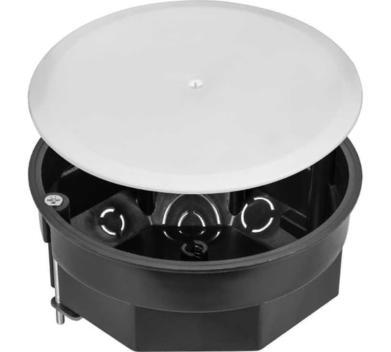 Изображение товара Коробка распределительная TDM ELECTRIC D103х50мм, крышка, метал. лапки, IP20 упаковка 60 штук SQ1403-0007