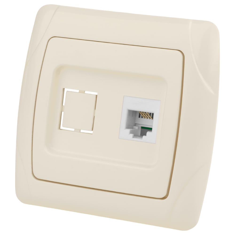 Изображение товара Розетка телефонная RJ11 слоновая кость "Онега" TDM ELECTRIC SQ1805-0049 Изображение товара Розетка телефонная RJ11 слоновая кость "Онега" TDM ELECTRIC SQ1805-0049