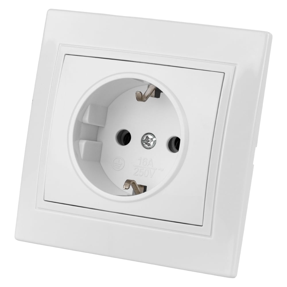 Изображение товара Розетка TDM ELECTRIC Таймыр 2П+З 16А 250В белая