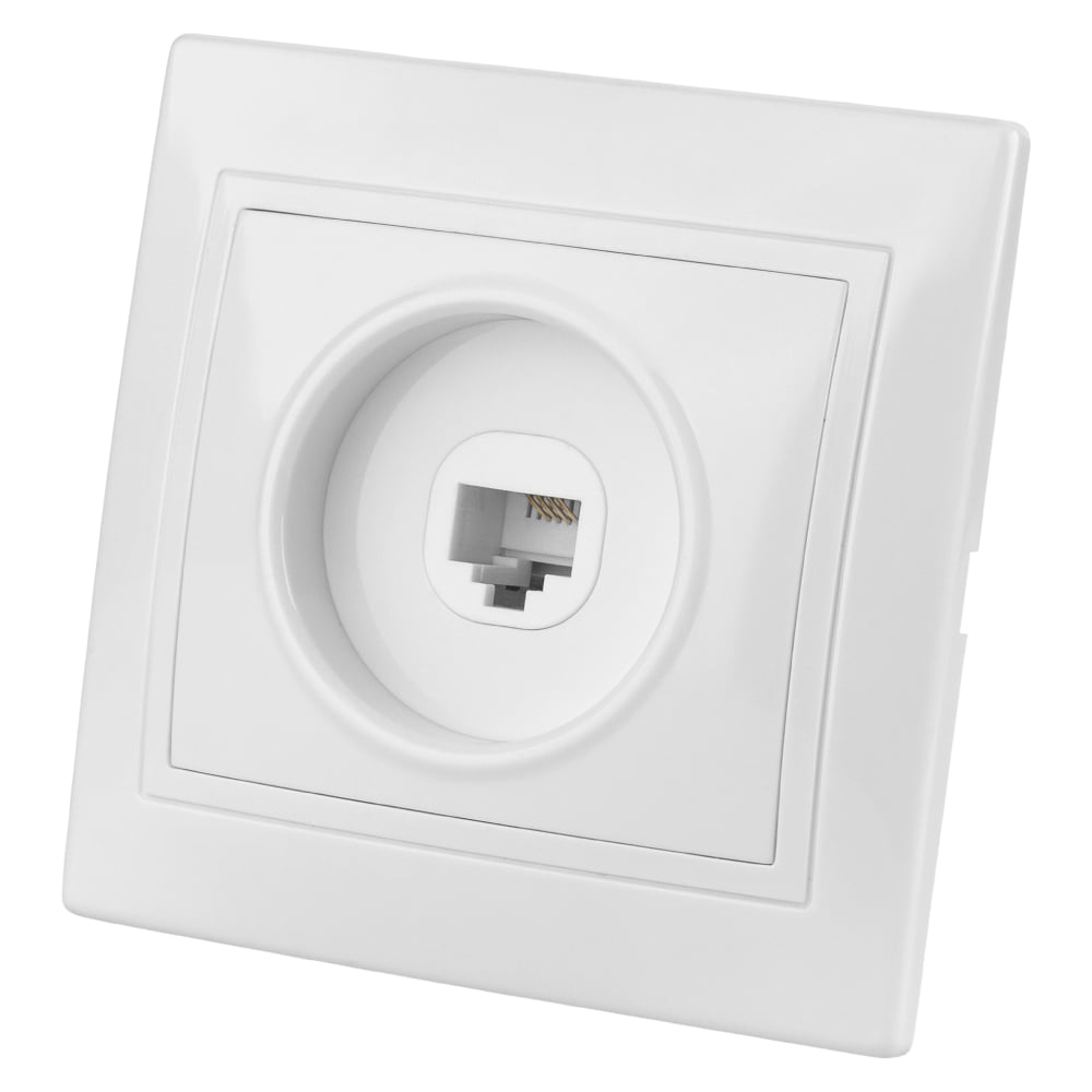 Изображение товара Телефонная розетка RJ11 ТДМ Электрик Таймыр SQ1814-0020 белая