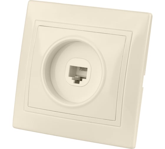 Изображение товара Телефонная розетка, слоновая кость RJ11 TDM ELECTRIC Таймыр SQ1814-0120