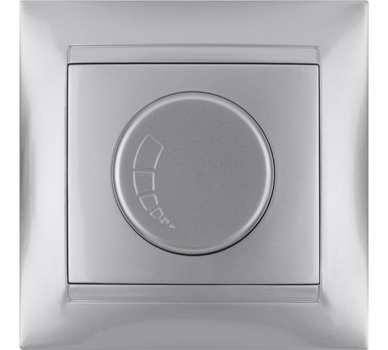 Изображение товара Светорегулятор RL 300 Вт TDM ELECTRIC серебристый металлик, серия "Лама" SQ1815-0209