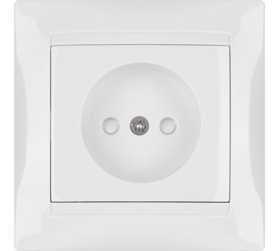 Изображение товара Розетка с защитной шторкой, белая 2П 10А 250В TDM ELECTRIC Лама SQ1815-0010