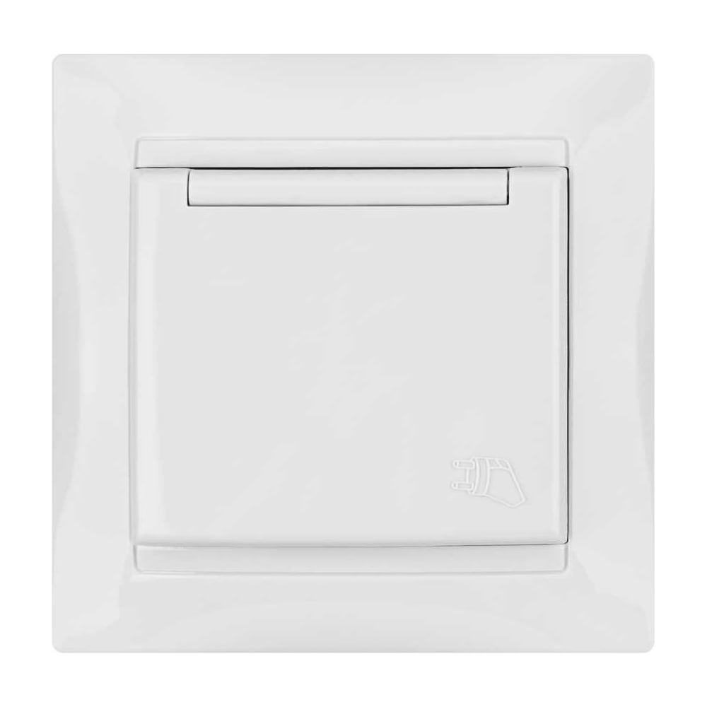 Изображение товара Розетка с защитными шторками и крышкой TDM ELECTRIC 2П+З 16А белая SQ1815-0014