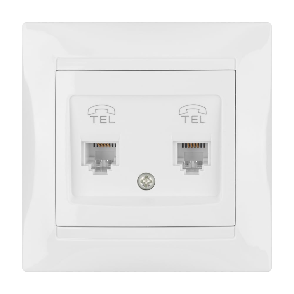 Изображение товара Компьютерная розетка, белая RJ45 TDM ELECTRIC Лама SQ1815-0016