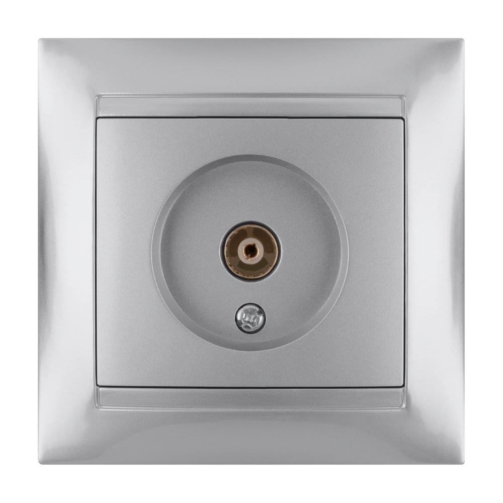 Изображение товара Телевизионная розетка серия Лама TDM ELECTRIC SQ1815-0217 серебристый металлик