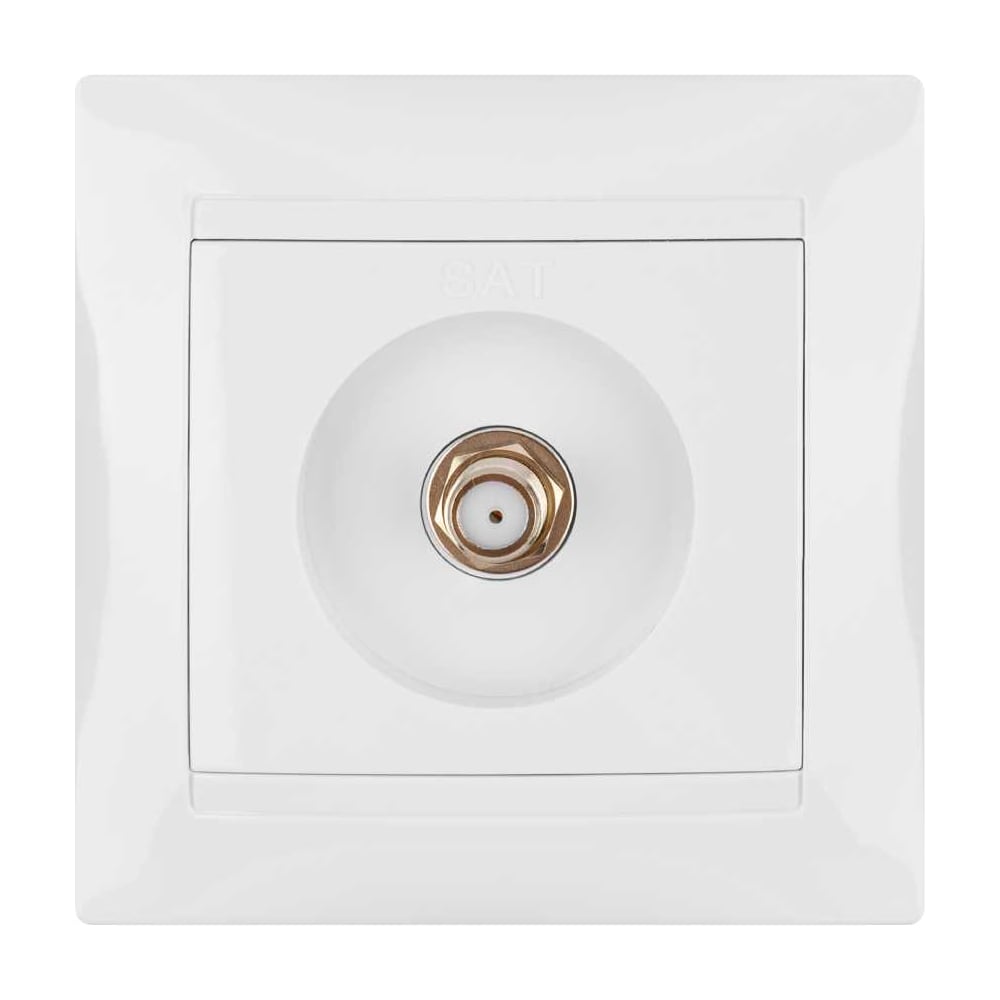 Изображение товара Розетка телевизионная SAT F-разъем белая TDM ELECTRIC SQ1815-0021