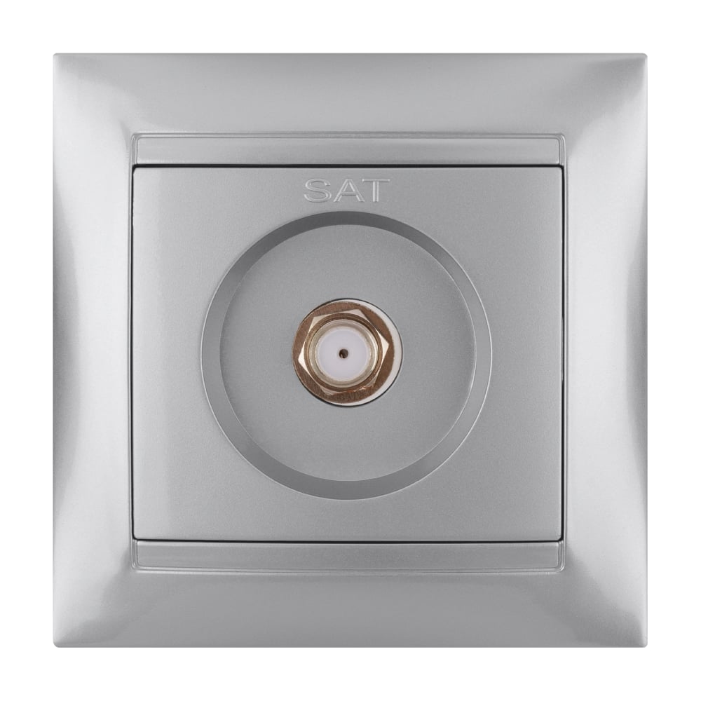 Изображение товара Розетка SAT F-разъем 2400МГц TDM ELECTRIC серебристый металлик