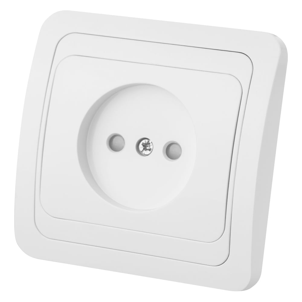 Изображение товара Розетка с защитными шторками белая 2П 10А TDM ELECTRIC Валдай SQ1804-0023