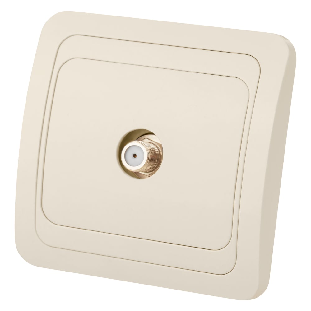 Изображение товара Встраиваемая телевизионная розетка TV SAT F-типа Валдай SQ1804-0140 от TDM ELECTRIC