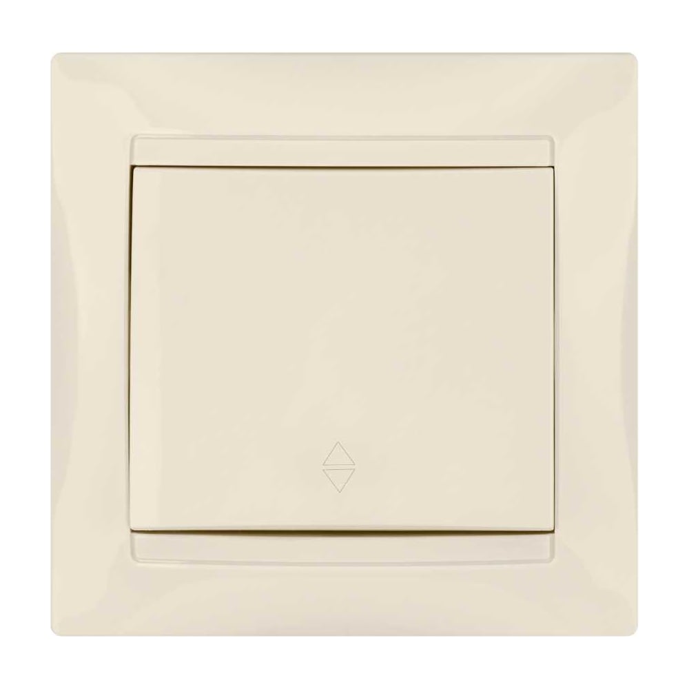 Изображение товара Проходной выключатель TDM ELECTRIC Лама слоновая кость одноклавишный SQ1815-0106