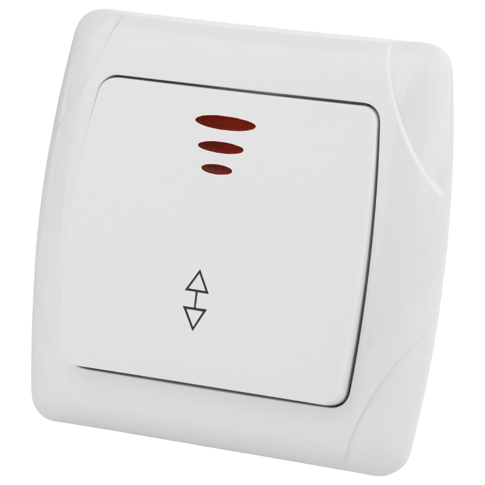 Изображение товара Выключатель TDM ELECTRIC SQ1805-0006 Онега 1 клавиша с подсветкой