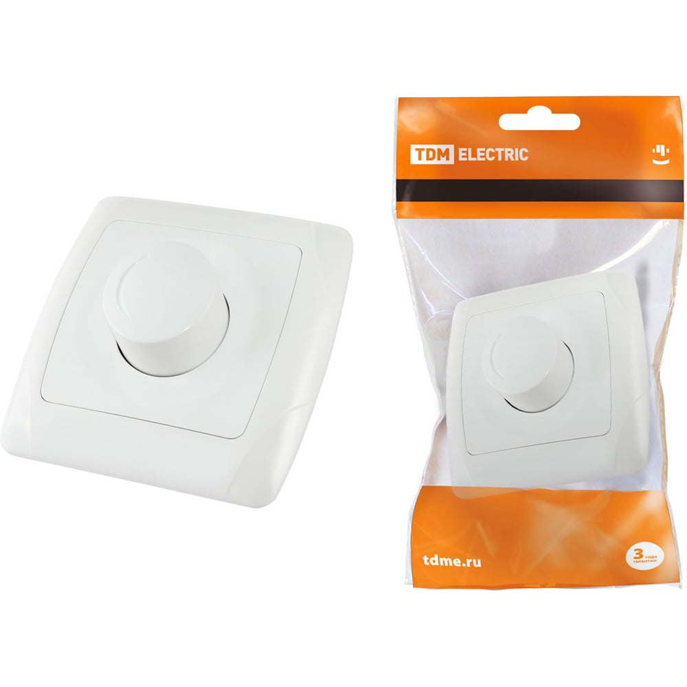 Изображение товара Светорегулятор, белый RL 600 Вт TDM Онега SQ1805-0009