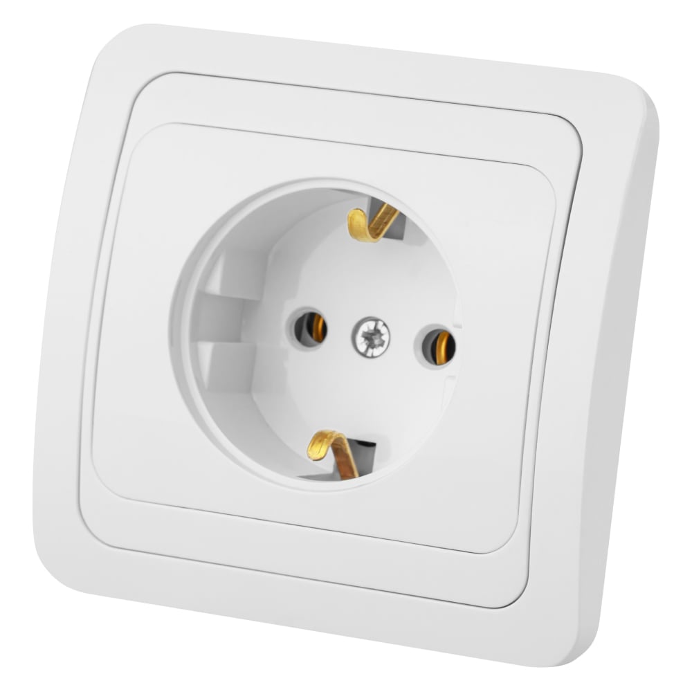 Изображение товара Розетка силовая встраиваемая белая 16А TDM ELECTRIC Валдай SQ1804-0008