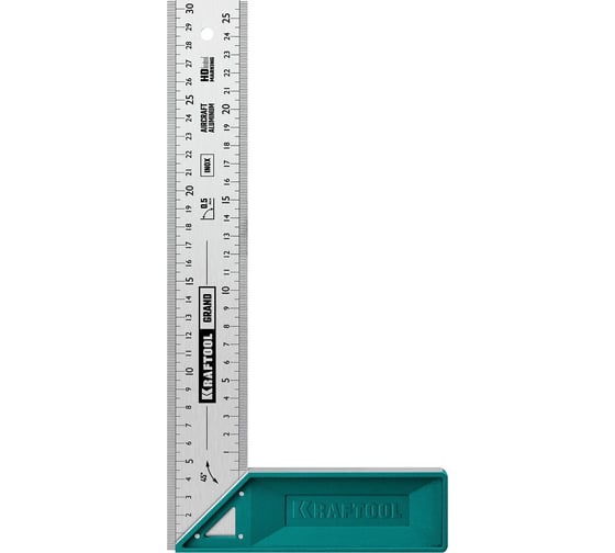 Изображение товара Высокоточный столярный угольник KRAFTOOL Grand 300 мм 3439-30
