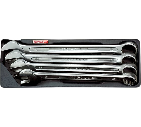 Изображение товара Набор комбинированных ключей TOPTUL 27-32 мм, 4 предмета, в ложементе GAAT0407