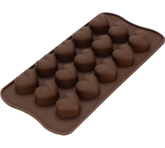 Изображение товара Силиконовая форма для шоколада Beroma сердечки, 15 ячеек 07824646