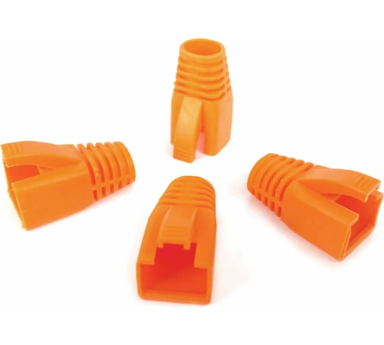 Изображение товара Изолирующий колпачок для разъемов RJ-45 Cabeus оранжевый, d-8 мм 100 шт CAP-8-OR