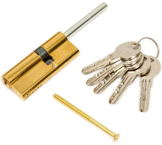 Изображение товара Цилиндровый механизм под вертушку KALE KILIT, длинный шток, 164 SX/76, 40+10+26 мм, латунь, 5 ключей27315