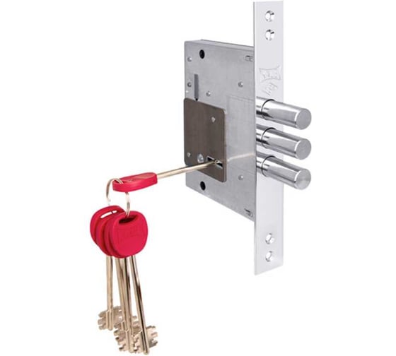 Изображение товара Врезной сувальдный замок KALE KILIT 257/L BS60, 28CP, 4K(60mm), w/o SP, w/o Ros, PB 257L0000032