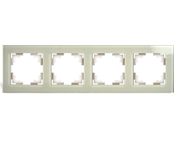 Изображение товара Горизонтальная 4-местная рамка STEKKER GFR00-7004-07, серия Катрин, дымчатый 49037