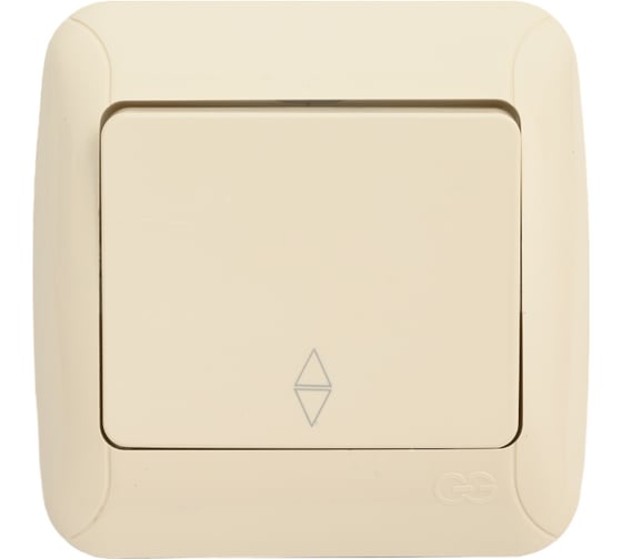 Изображение товара 1-клавишный переключатель GUNSAN Fantasy крем 16231200-161107
