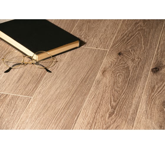 Изображение товара Ламинат водостойкий SPC Bonkeel Стайл, Дуб Матира, 1200x125x4 мм (1,5 м²/10 шт) 546479