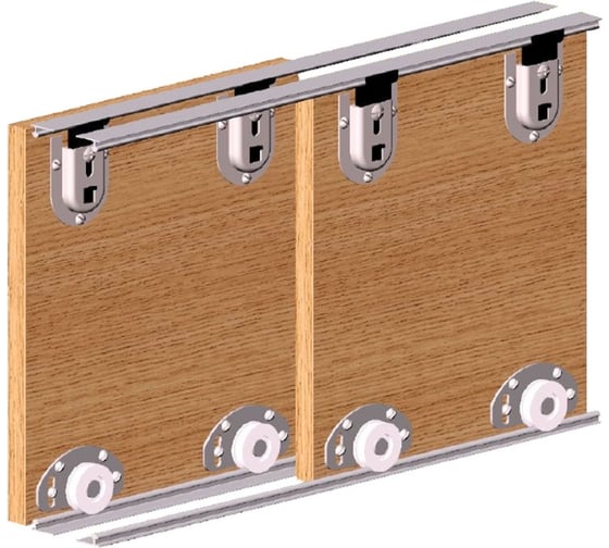 Изображение товара Опорная система для раздвижных перегородок ПилотПро FR-02 1800 мм, на 2 створки 14982