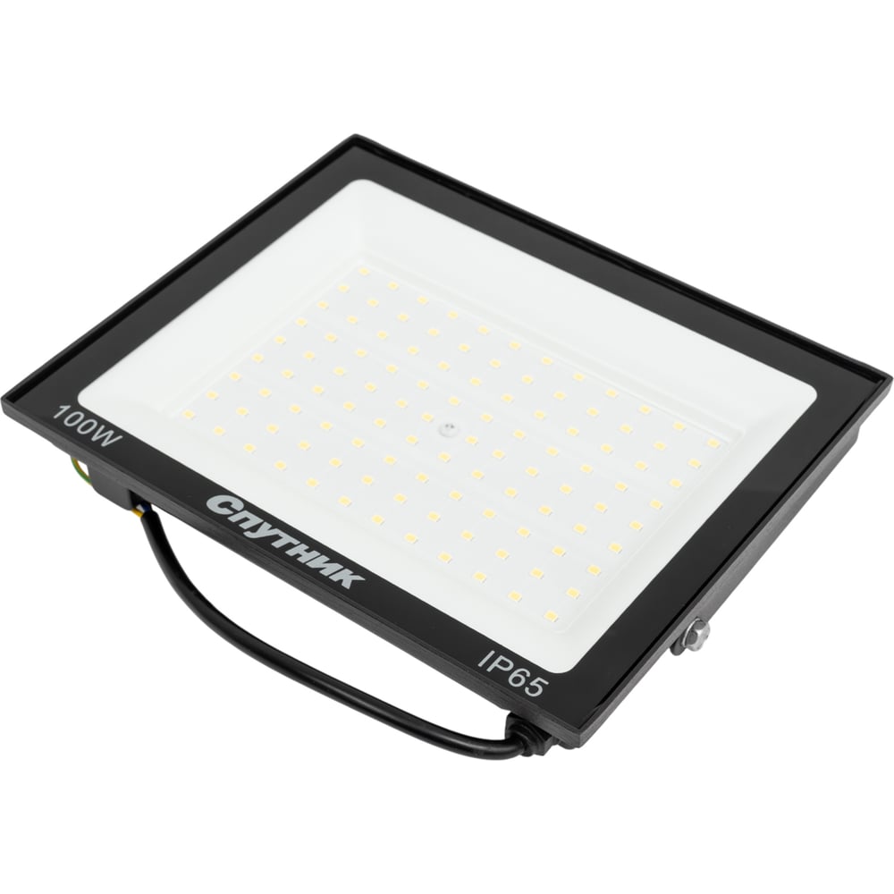 Изображение товара Светодиодный прожектор Спутник 100W IP65 холодный белый уличный