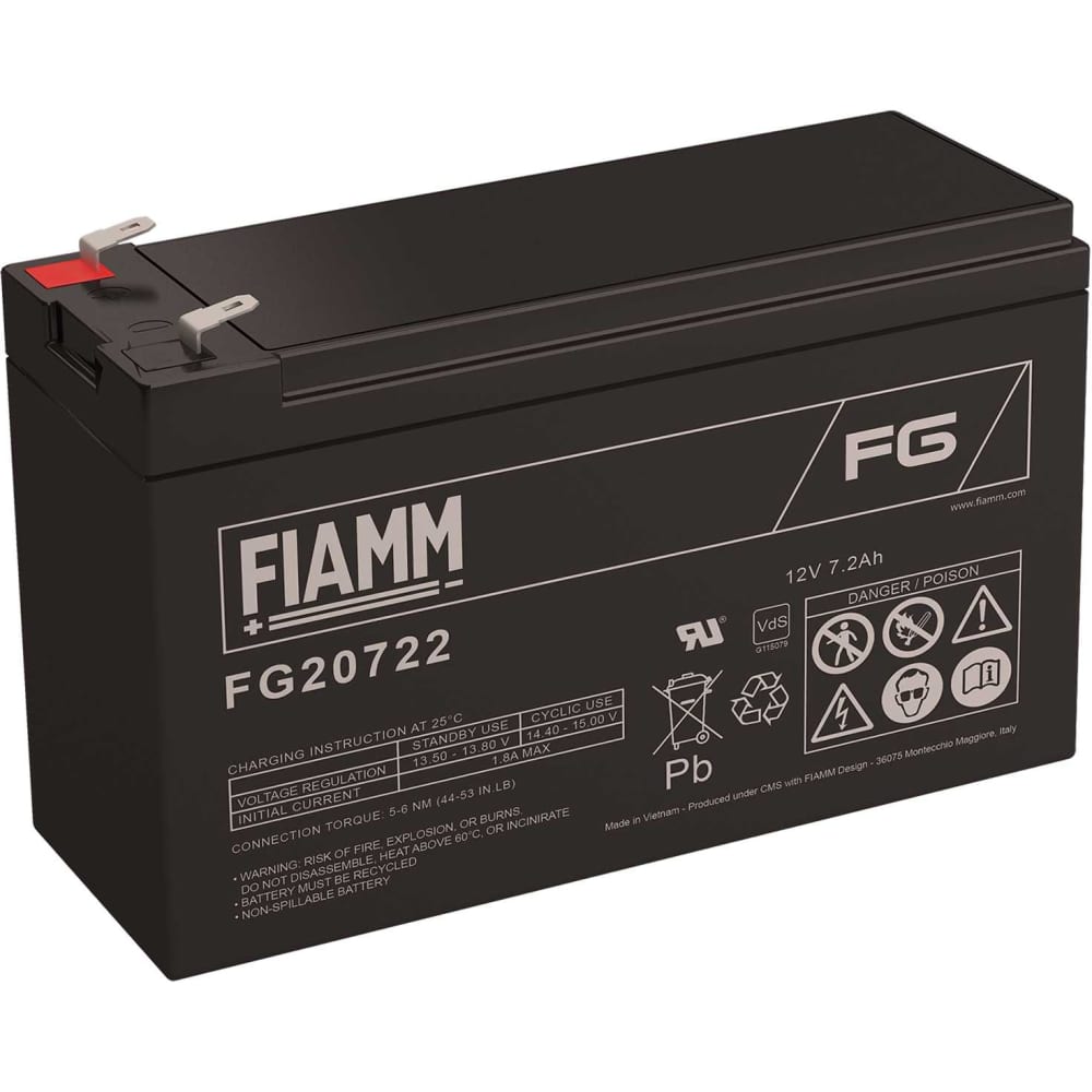 аккумуляторная батарея 12 в 7 2 ач fiamm 12fghl28 Аккумуляторная батарея FIAMM